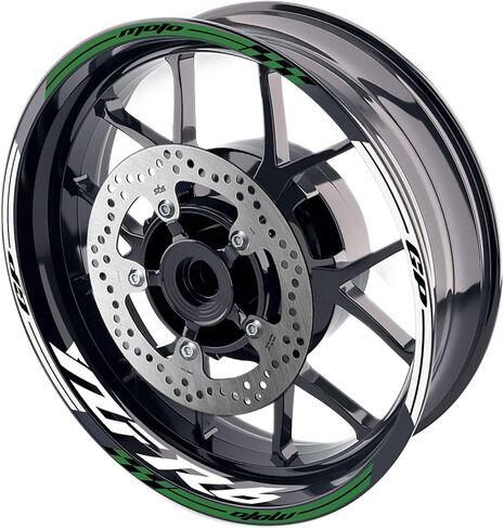 MC MOTOPARTS 17 inch Wheel Rim Stickers Decals Vinyl Glossy AA02 Compatible with YZF R6 99-24 09 10 11 12 13 14 15 16 17 18 19 20 21 22 23 24 (WHITE) in Saudi Arabia