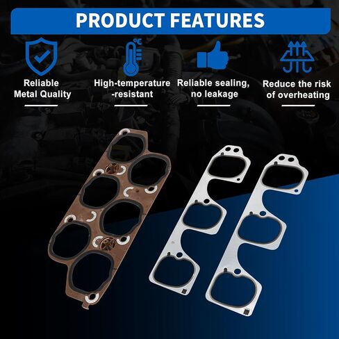 No.12598158 Engine Upper & Lower Intake Gaskets Set for Buick LaCrosse 2005-2008 3.6L for Cadillac CTS 2004-2009 3.6L Intake Manifold Gasket for Chevrolet Malibu 2008-2012 3.6L in Kuwait