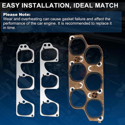 No.12598158 Engine Upper & Lower Intake Gaskets Set for Buick LaCrosse 2005-2008 3.6L for Cadillac CTS 2004-2009 3.6L Intake Manifold Gasket for Chevrolet Malibu 2008-2012 3.6L in Kuwait