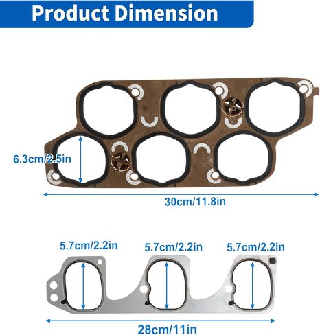 No.12598158 Engine Upper & Lower Intake Gaskets Set for Buick LaCrosse 2005-2008 3.6L for Cadillac CTS 2004-2009 3.6L Intake Manifold Gasket for Chevrolet Malibu 2008-2012 3.6L in Kuwait