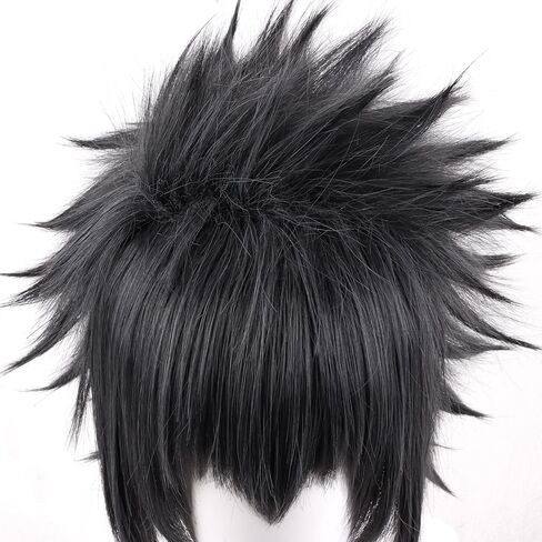 Blue and Black wig 30cm Fluffy Short Hair Cosplay Wig Anime Wig Costume Character Role play in Kuwait