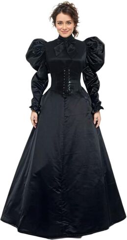 Gothic Victorian Dress Witch Vampire Costume with Rococo Ball Gown Victorian Ghost Styles in Saudi Arabia
