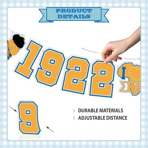 1922 سيجما نادي نسائي راية - لا DIY 1922 سيجما نادي نسائي زينة للنساء السود نادي نسائي جمعية لوازم الحفلات بريق in Kuwait