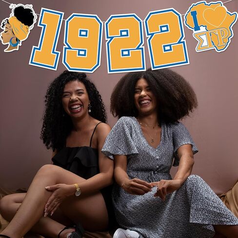 1922 سيجما نادي نسائي راية - لا DIY 1922 سيجما نادي نسائي زينة للنساء السود نادي نسائي جمعية لوازم الحفلات بريق in Kuwait