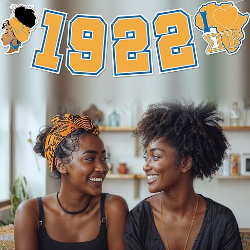 1922 سيجما نادي نسائي راية - لا DIY 1922 سيجما نادي نسائي زينة للنساء السود نادي نسائي جمعية لوازم الحفلات بريق in Kuwait