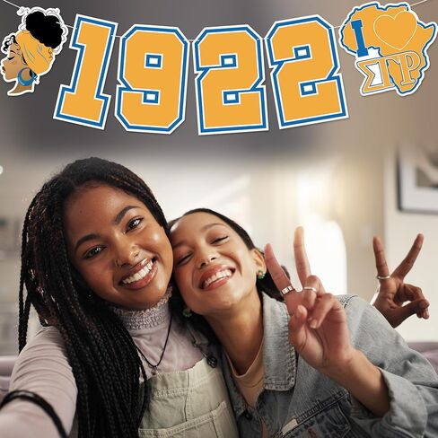 1922 سيجما نادي نسائي راية - لا DIY 1922 سيجما نادي نسائي زينة للنساء السود نادي نسائي جمعية لوازم الحفلات بريق in Kuwait