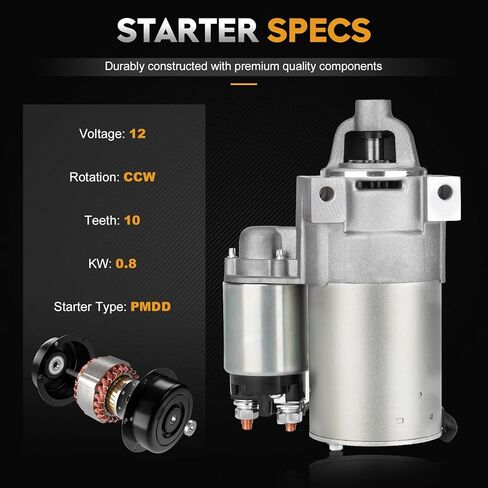 410-12182 Starter Compatible with Cub Cadet Enforcer EN-44 EN-48 EN-54 Recon 48 60 Tank 48 Tank L60 KH Tank M48-KH Replace SDR0291 410-12414 AM132702 MIA11473 SDR0291 25-098-08 in Saudi Arabia