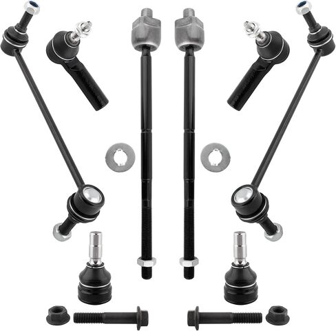 BOXI 8pcs Front Lower Ball Joint Sway Bar & Inner and Outer Tie Rods Replacement for Ford Mustang 2005 2006 2007 2008 2009 2010 | K500033 K80899 EV80804 ES80805 in Saudi Arabia
