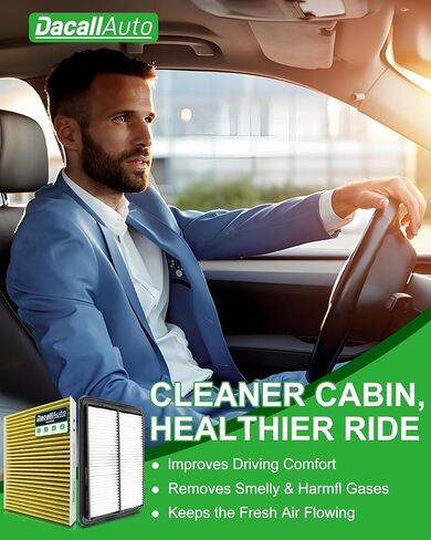 Activated Carbon Cabin & Engine Air Filter Set fit for Nissan Rogue 2.5L Gas (2014-2020), Rogue Hybrid 2.0L (2017–2019), Rogue Sport/Qashqai 2.0L (2017–2023), Replacement CF11854, CA11858 in Kuwait