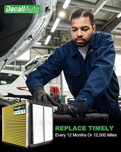 Activated Carbon Cabin & Engine Air Filter Set fit for Nissan Rogue 2.5L Gas (2014-2020), Rogue Hybrid 2.0L (2017–2019), Rogue Sport/Qashqai 2.0L (2017–2023), Replacement CF11854, CA11858 in Kuwait