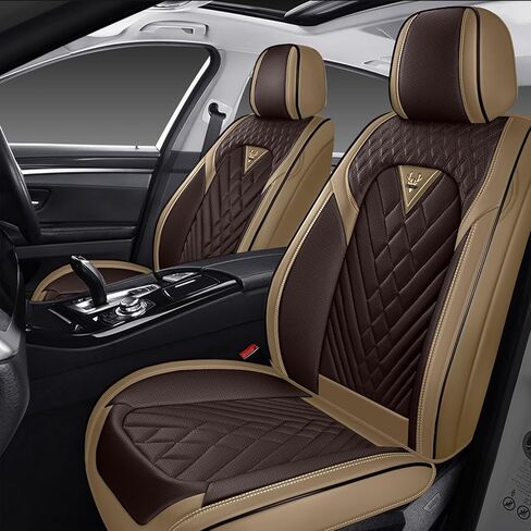 Car Seat Covers Full Set for Subaru Outback 2000-2026, Waterproof Nappa Leather Car Seat Cover, Full Coverage Car Seat Covers Sets(5 Seats/Black Gray) in Saudi Arabia