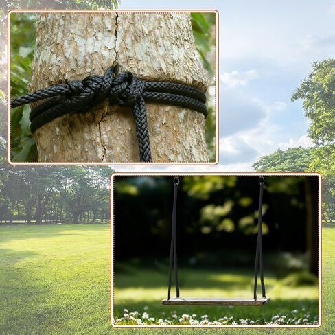 حبل بوليستر أسود بطول 3/8 بوصة، حبل صناعي عالي الجودة للأشعة فوق البنفسجية والتآكل بطول 250 قدمًا، حبل صلب منخفض التمدد للتخييم والمشي لمسافات طويلة في الأماكن المغلقة والخارجية in Kuwait