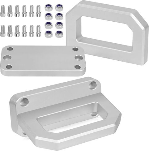 2 قطعة خطافات سحب أمامية من الألومنيوم متوافقة مع 2003-2018 Ram 2500 3500 2WD و4WD شاحنة استرداد شديدة التحمل على شكل حرف D استبدال لـ 68171791AA 52020587AB in Kuwait