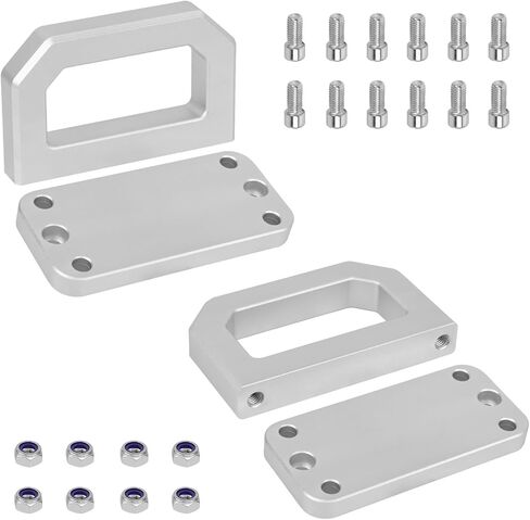 2 قطعة خطافات سحب أمامية من الألومنيوم متوافقة مع 2003-2018 Ram 2500 3500 2WD و4WD شاحنة استرداد شديدة التحمل على شكل حرف D استبدال لـ 68171791AA 52020587AB in Kuwait