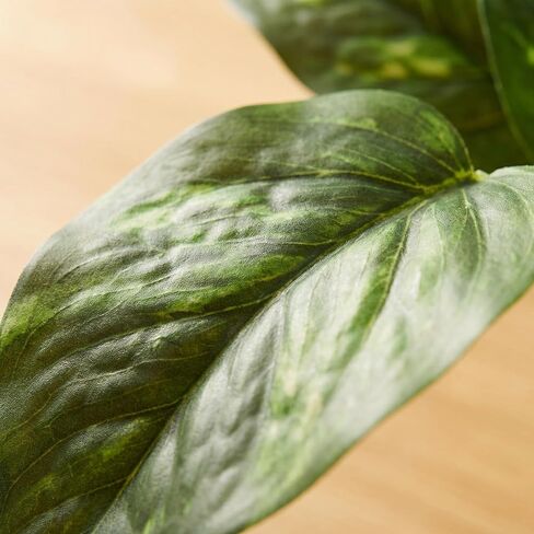 Artificial Plants Faux Pothos with Plastic White Pot Artificial Potted Plant for Home Office Bedroom Indoor Outdoor Decor 1 Pack(Dark Green) in Saudi Arabia