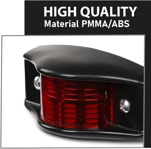 DOTCOM LED Side Marker Lights with Reflectors Kit 5 tons Compatible with Humvee M998 Hummer, Universal Red and Amber Lens 10PCS in Kuwait