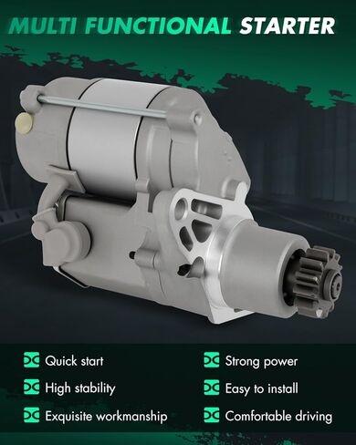 SCITOO Starter Motor 17715 for Lexus for ES300 3.0L 1997 for Toyota for Avalon 3.0L 1997 for Toyota for Camry 2.2L 1997 for Camry 3.0L 1997 12V 1.4kW CCW 13-Tooth Pinion OSGR in Saudi Arabia