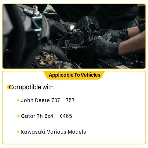 Starter Compatible with John Deere 737 757 X465 Gator TH 6X4 FH721D Replaces Part Numbers AM133646 MIA11409 SE501879 /21163-7004 21163-7015 /EG371-63010 EG371-63011 in Saudi Arabia