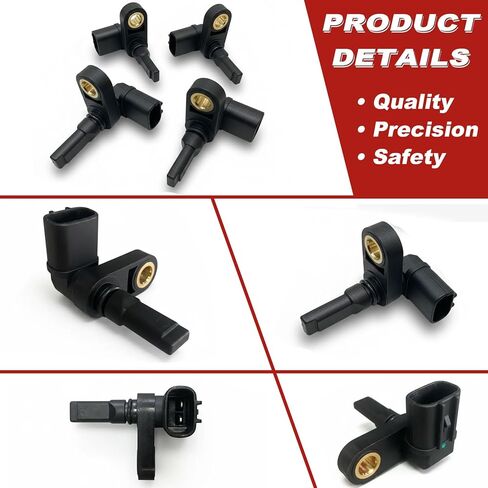 مستشعر سرعة عجلة ABS 4 قطع: أمامي خلفي يسار ويمين متوافق مع Toyota 2003-2022 4Runner V6 4.0L L4 2.7L V8 4.7L، 2005-2022 Tacoma L4 2.7L V6 3.5L V6 4.0L، Lexus 2010-2022 GX460 V8 4.6L in Kuwait