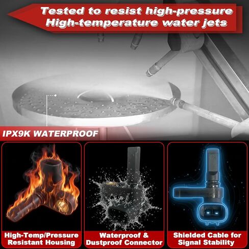 مستشعر سرعة عجلة ABS 4 قطع: أمامي خلفي يسار ويمين متوافق مع Toyota 2003-2022 4Runner V6 4.0L L4 2.7L V8 4.7L، 2005-2022 Tacoma L4 2.7L V6 3.5L V6 4.0L، Lexus 2010-2022 GX460 V8 4.6L in Kuwait