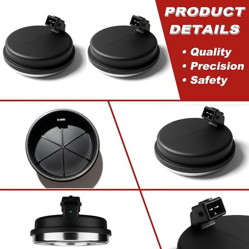 مستشعر سرعة عجلة ABS قطعتان: خلفي يسار ويمين متوافق مع Hyundai 2016-21 Tucson L4 1.6L/2.0L/2.4L، 2015-19 Sonata L4 1.6L/2.0L/2.4L، 2019-21 Veloster N L4 2.0L، Kia 2017-22 Sportage L4 2.0L/2.4L in Kuwait