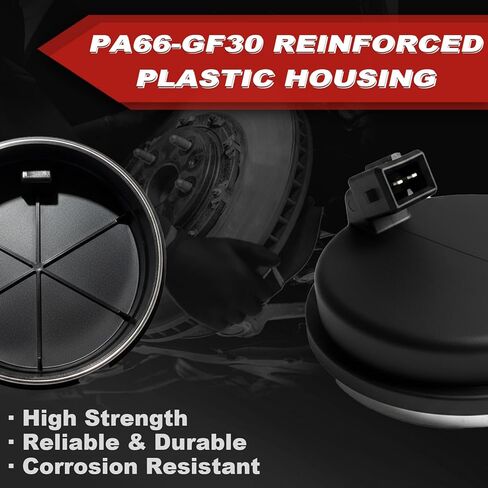 مستشعر سرعة عجلة ABS قطعتان: خلفي يسار ويمين متوافق مع Hyundai 2016-21 Tucson L4 1.6L/2.0L/2.4L، 2015-19 Sonata L4 1.6L/2.0L/2.4L، 2019-21 Veloster N L4 2.0L، Kia 2017-22 Sportage L4 2.0L/2.4L in Kuwait