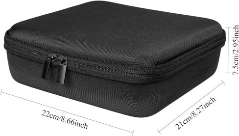 حافظة ساعة للسفر، صندوق تخزين ذو 4 فتحات بهيكل صلب لإكسسوارات نظارات الساعة، حقيبة منظمة بسحاب للنساء والرجال (الجراب فقط) in Kuwait