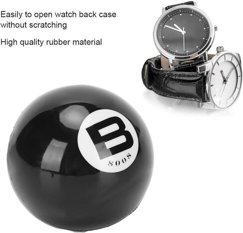 Watch Ball Case Opener, 2.8in Diameter Ball Opener Watch Tool, Rubber Balls Open Watches Back Tool, Inflatable Watches Friction Balls for Opening and Closing Cases, Black in Kuwait