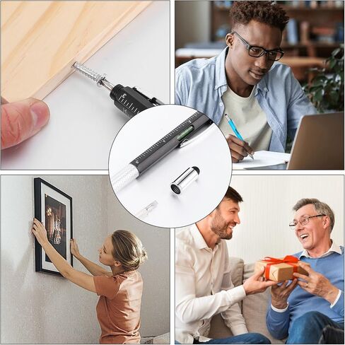 30Pcs Multitool Pen Bulk 6 In 1 Multi Tool Pen with Ruler, Level Gauge, Ballpoint, Stylus, Screwdriver Slotted Screwdriver for Men Husband Father's Day Birthday Halloween Christmas Thanksgiving Gifts in Kuwait