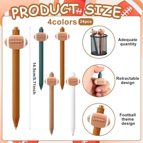 24 قطعة من أقلام حبر جاف لكرة القدم، هدايا لحفلات كرة القدم، هدايا الحفلات الرياضية، حقائب هدايا مضحكة، مواد حشو للبالغين، لاعبي فريق المكاتب، عشاق الرياضة، مستلزمات حفلات أعياد الميلاد وحفلات كرة القدم in Kuwait