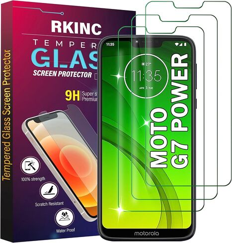 RKINC Screen Protector [3-Pack] for Motorola Moto G Stylus (2020), Tempered Glass Film Screen Protector, 0.33mm [LifetimeWarranty][Bubble-Free][Anti-Scratch][Anti-Shatter] in Saudi Arabia