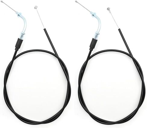 48.3" Motorcycle Throttle Cable Set, Stainless Steel Braided Extended Throttle Idle Cable Kit Replacement for Harley Breakout Deuce FXSTB FXSTC FXSTD Night Train 12" Handlebar in Saudi Arabia