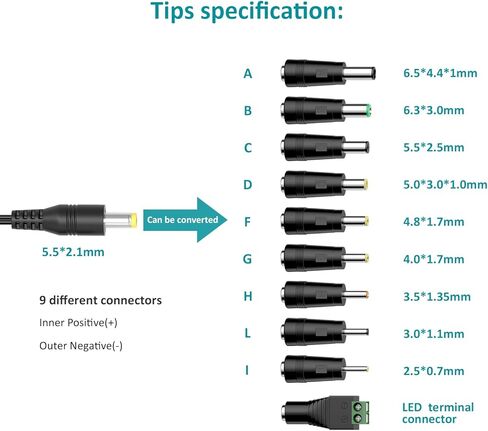 15V 2A ، شاحن محول الطاقة 15 فولت 2AMP 1.5A 1A Universal AC DC Power Supply Power Scon in Kuwait