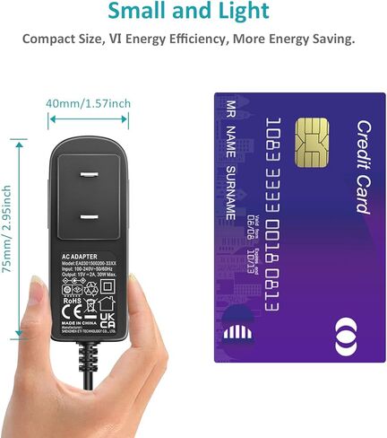 15V 2A ، شاحن محول الطاقة 15 فولت 2AMP 1.5A 1A Universal AC DC Power Supply Power Scon in Kuwait