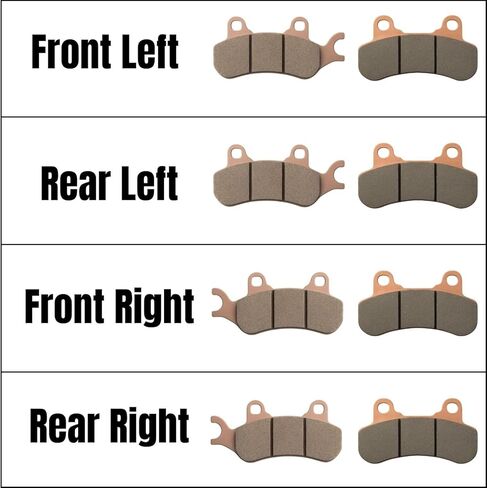 Sintered Brake Pads Comaptbile with Can-Am Maverick X3, MAX, Sport, Trail 2017-2026, Full Set of Front & Rear in Kuwait