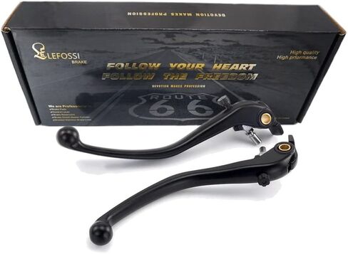 Premium Aluminum Motorcycle Brake & Clutch Lever Compatiable with Ducati 749 848 EVO 999 1098 1198 1199 Streetfighter 1100 Monster 1100 EVO Multistrada 1200 -Safety, Smooth Brake, Black in Saudi Arabia