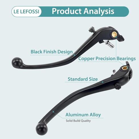 Premium Aluminum Motorcycle Brake & Clutch Lever Compatiable with Ducati 749 848 EVO 999 1098 1198 1199 Streetfighter 1100 Monster 1100 EVO Multistrada 1200 -Safety, Smooth Brake, Black in Saudi Arabia
