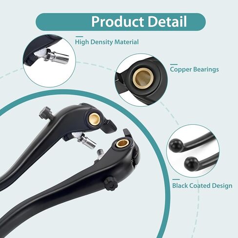 Premium Aluminum Motorcycle Brake & Clutch Lever Compatiable with Ducati 749 848 EVO 999 1098 1198 1199 Streetfighter 1100 Monster 1100 EVO Multistrada 1200 -Safety, Smooth Brake, Black in Saudi Arabia