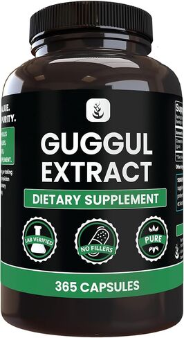 PURE ORIGINAL INGREDIENTS Guggul Extract Always Pure, No Additives Or Fillers, Lab Verified (365 Count (Pack of 1)) in Saudi Arabia