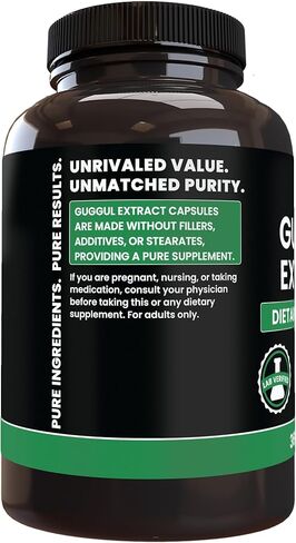 PURE ORIGINAL INGREDIENTS Guggul Extract Always Pure, No Additives Or Fillers, Lab Verified (365 Count (Pack of 1)) in Saudi Arabia