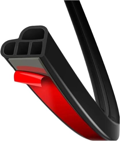 Universal Car Door Seal Strip Auto Rubber Weatherstripping Gasket Noise Insulation Exterior Interior Weather Seal Strip for Auto(5 meters) in Saudi Arabia