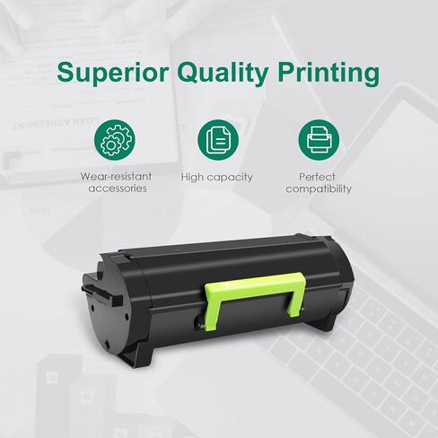 خرطوشة حبر سوداء عالية الإنتاجية 56F1000 مُعاد تصنيعها متوافقة مع طابعات Lexmark 56F1000 56F1H00 56F1X00 56F1U00 لطابعات MS321 MS421 MS521 MS621 MS622 MX321 MX421 MX521 MX522 MX622 (6000 صفحة) ) in Kuwait
