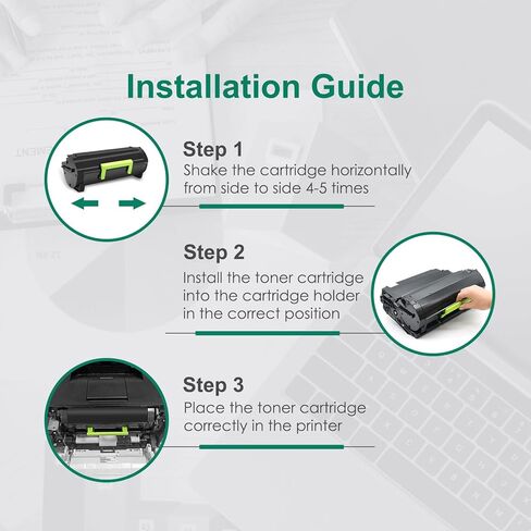 خرطوشة حبر سوداء عالية الإنتاجية 56F1000 مُعاد تصنيعها متوافقة مع طابعات Lexmark 56F1000 56F1H00 56F1X00 56F1U00 لطابعات MS321 MS421 MS521 MS621 MS622 MX321 MX421 MX521 MX522 MX622 (6000 صفحة) ) in Kuwait