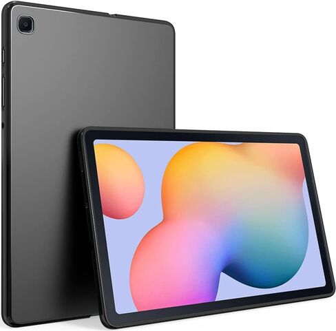 Puxicu Case for Galaxy Tab S8 Plus Case (2022) and Galaxy Tab S7 Plus (2020), Slim Design Matte TPU Rubber Soft TPU Protective Cover for Samsung Galaxy Tab S8 Plus/S7 Plus/ S8+/ S7+ 12.4 Inch-Black in Saudi Arabia