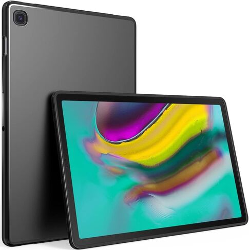 Puxicu Case for Galaxy Tab S8 Plus Case (2022) and Galaxy Tab S7 Plus (2020), Slim Design Matte TPU Rubber Soft TPU Protective Cover for Samsung Galaxy Tab S8 Plus/S7 Plus/ S8+/ S7+ 12.4 Inch-Black in Saudi Arabia