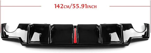 Rear Bumper Diffuser Lip Panel With Light For Lexus IS250 IS350 2006-2013 Black in Kuwait