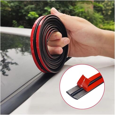 Car Rubber Seals Edge Sealing Strips Auto Window Edge Roof Windshield Sealant Protector Sealing Strip Sound Insulation Tape(19mm x 2m) in Saudi Arabia