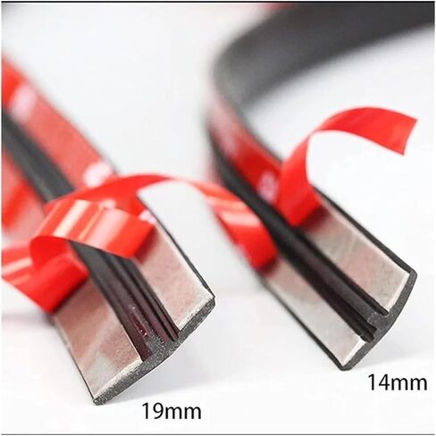 Car Rubber Seals Edge Sealing Strips Auto Window Edge Roof Windshield Sealant Protector Sealing Strip Sound Insulation Tape(19mm x 2m) in Saudi Arabia