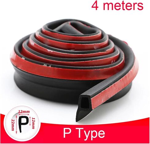 شكل نوع 2 4 8 متر شريط عزل باب السيارة EPDM المطاط عازل للضوضاء مكافحة الغبار عازل للصوت اكسسوارات السيارات (2 متر صغير D) in Saudi Arabia