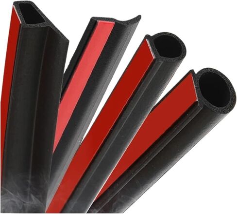 Shape Type 2 4 8 Meters Car Door Seal Strip EPDM Rubber Noise Insulation Anti-Dust Soundproof Car Accessories(2m Small D) in Kuwait